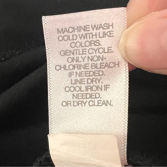 J. Jill Ponte Slim Leg Pants Black Pull On Womens Size Medium Casual Career - Picture 5 of 14